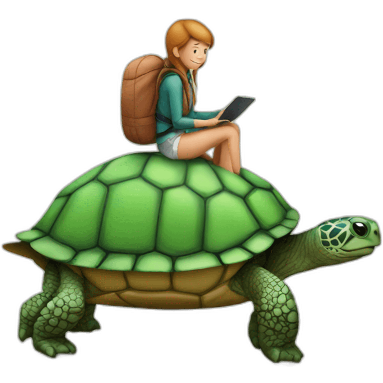 Personne sur tortue emoji