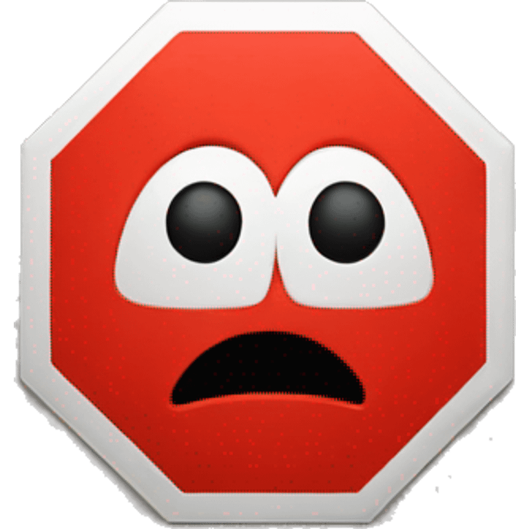 stop sign emoji