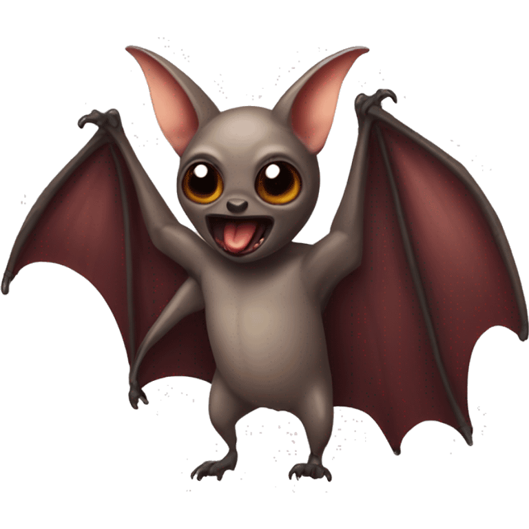 red fig-eating bat emoji