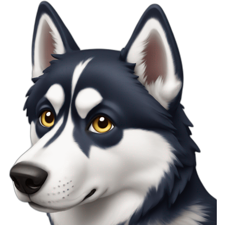 husky dog emoji