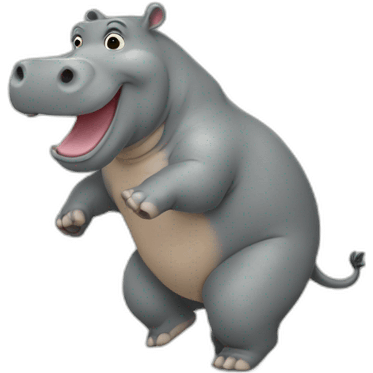 Hippopotame qui danse emoji