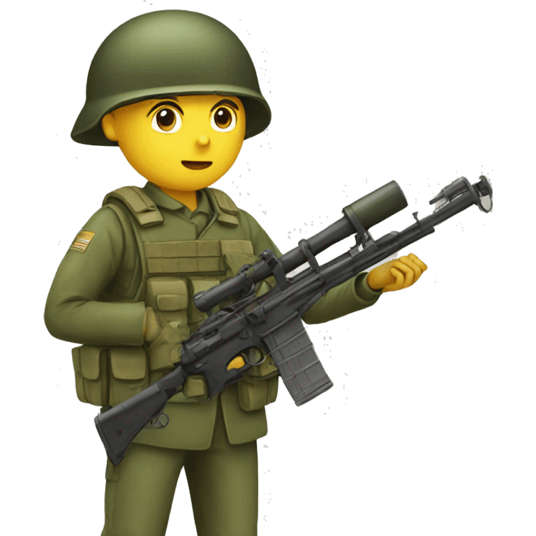 soldier and antitank emoji