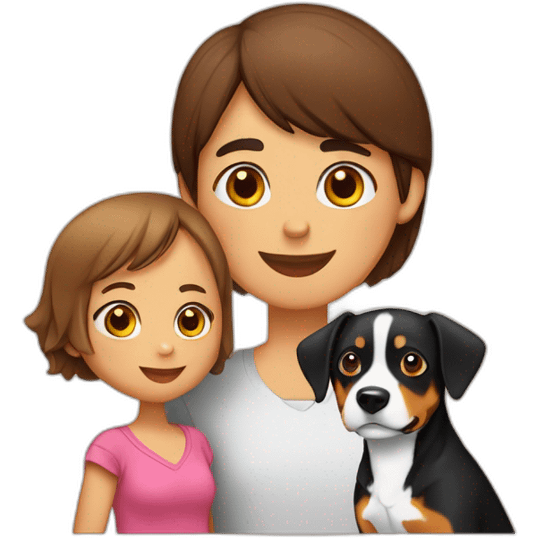 Entlebucher zennenhund with human emoji