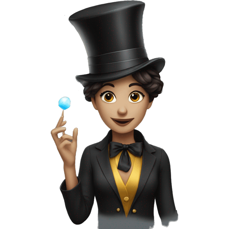 magician young woman brunette emoji