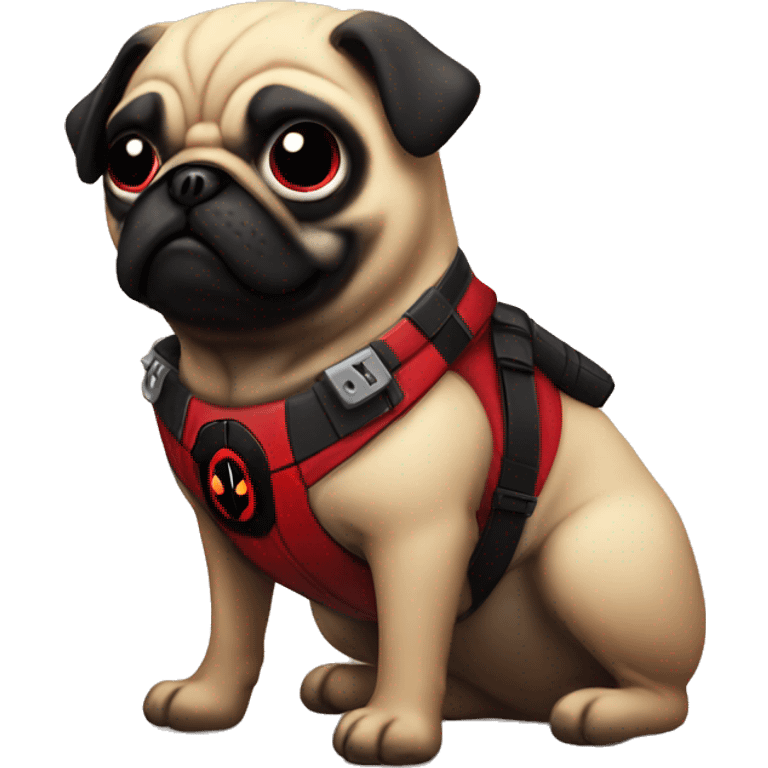 deadpool pug emoji