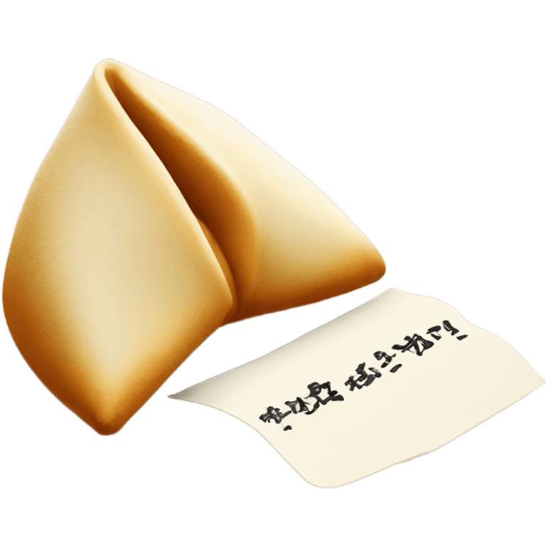 fortune cookie with the note in it emoji