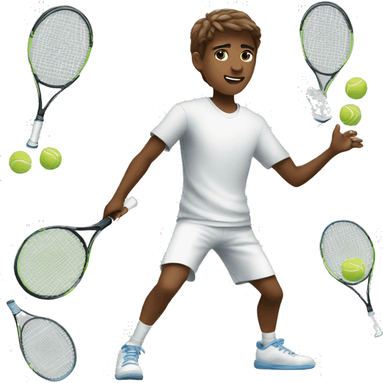 Tennis sport boy emoji