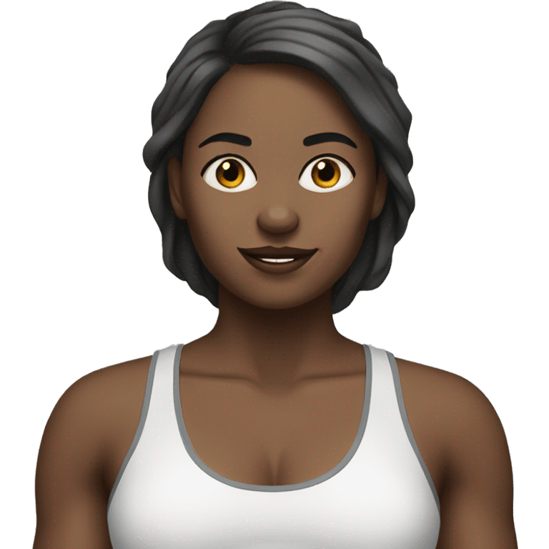 woman gym WHITE SKIN emoji