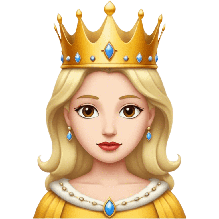 emoji di una regina con la corona emoji