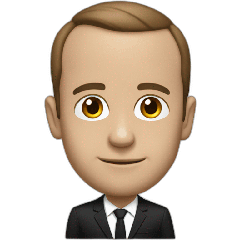 Macron-black emoji