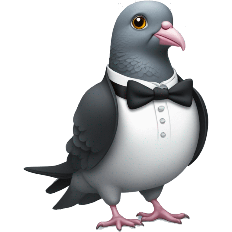 pigeon wearing tuxedo emoji