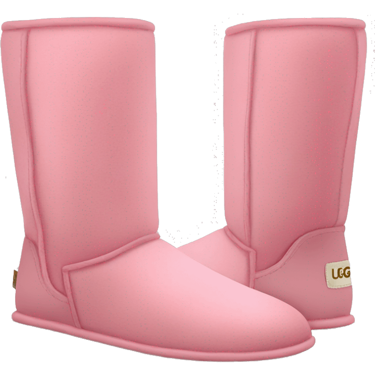 Pink pair of UGG boots  emoji