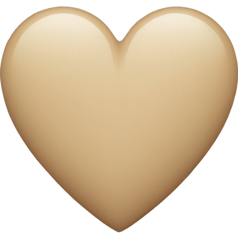 Beige Heart emoji