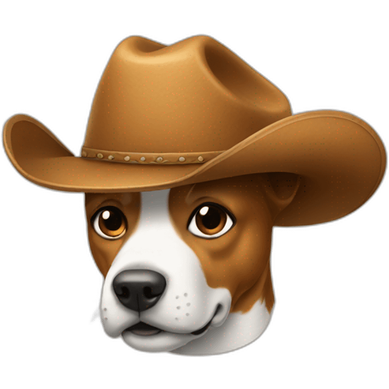 Dogwirh a cowboy hat emoji