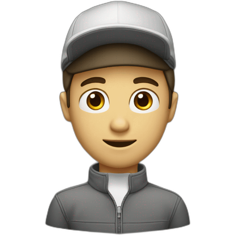 Garçon avec une coupe casquette emoji