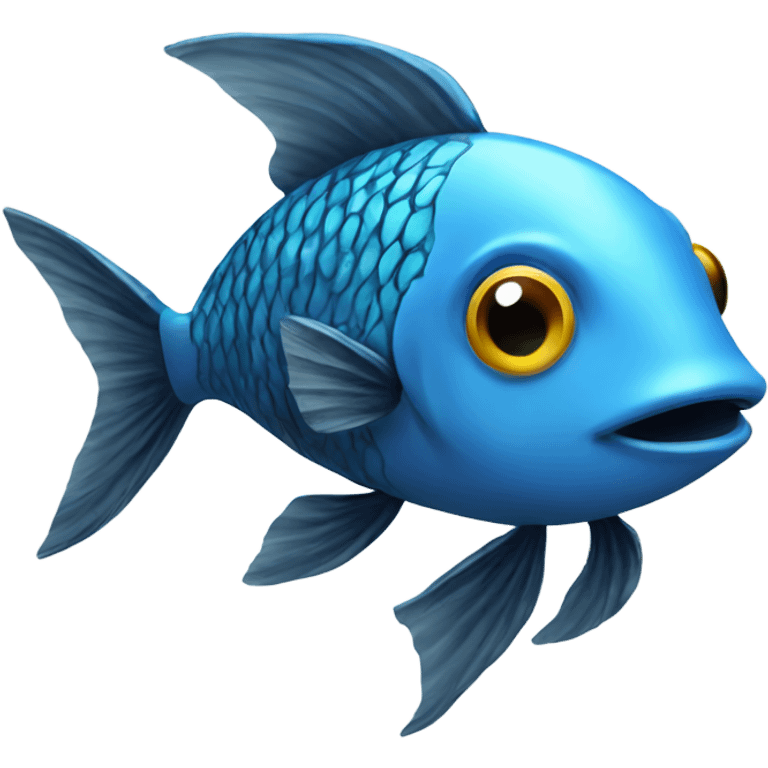 Cool fish logo emoji