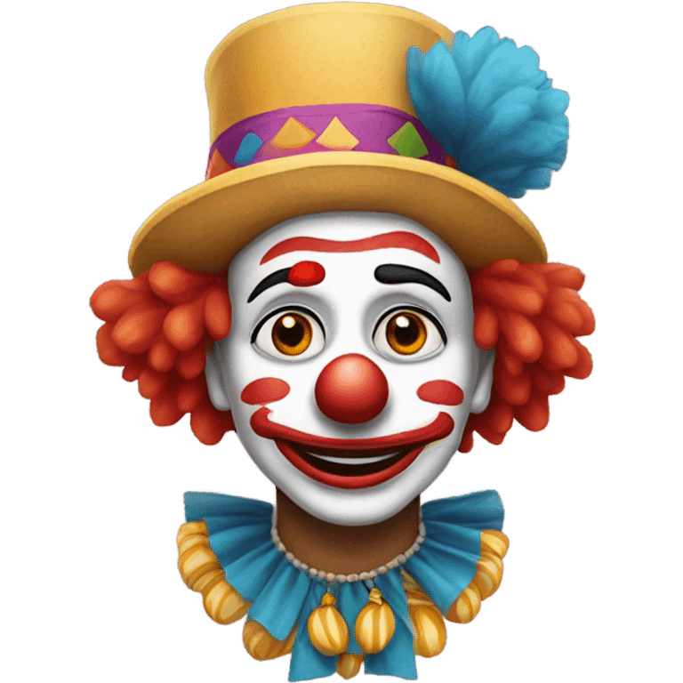 Clown mit Indianerschmuck emoji