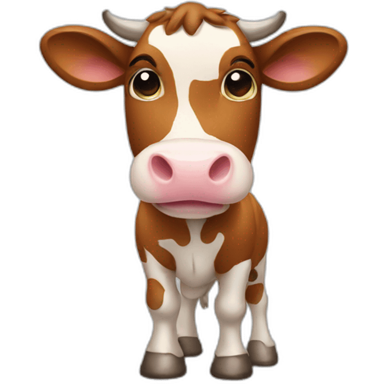 Cow-cute emoji