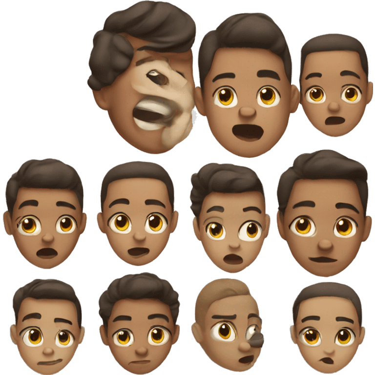 light skin facial expressions emoji