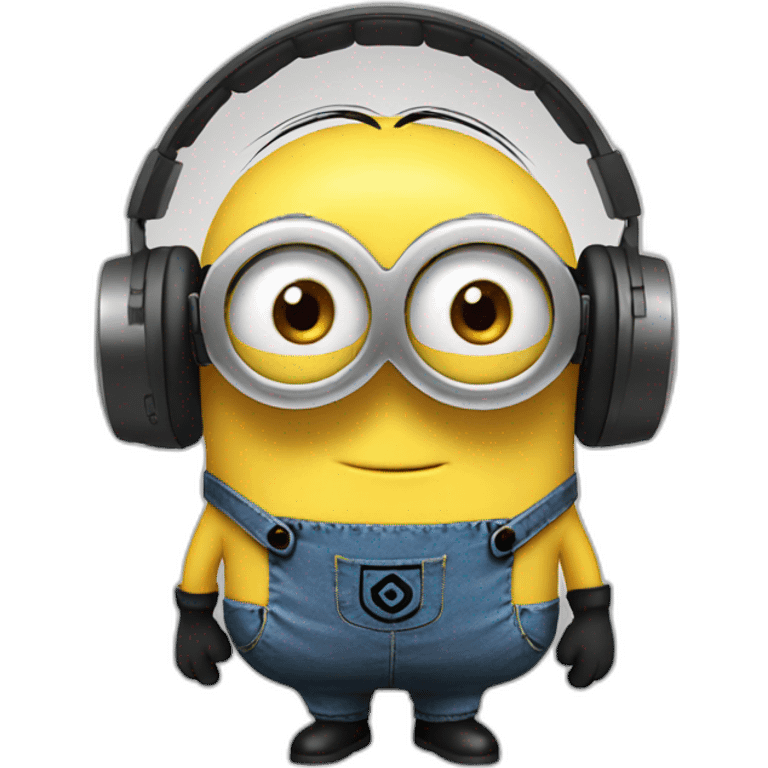 minions with headphones emoji