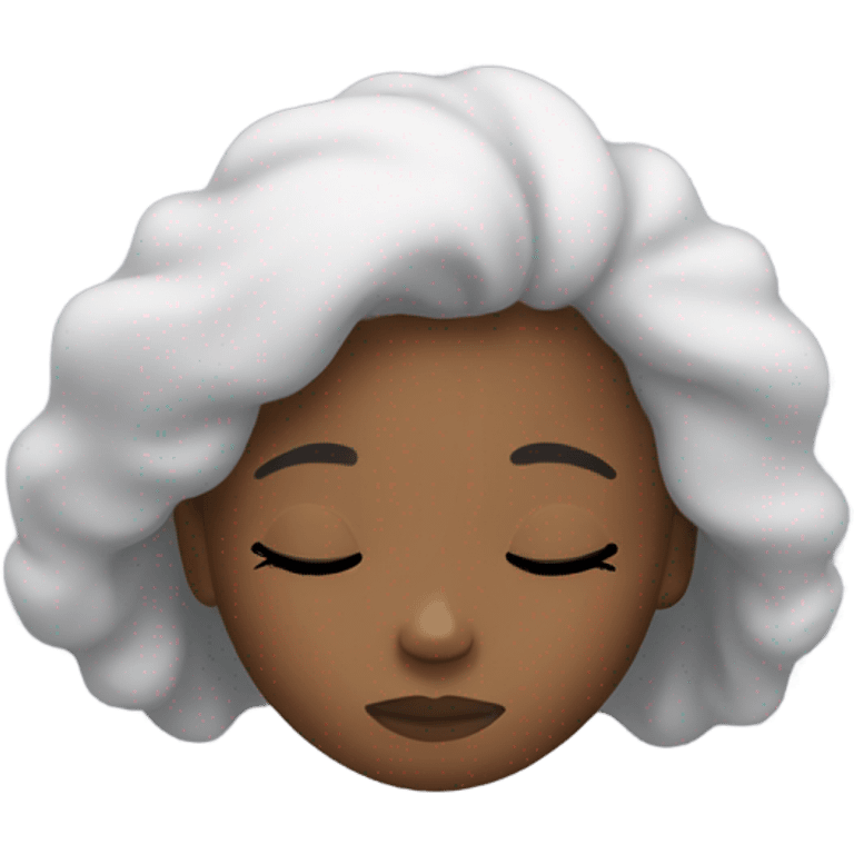 black girl sleeping emoji