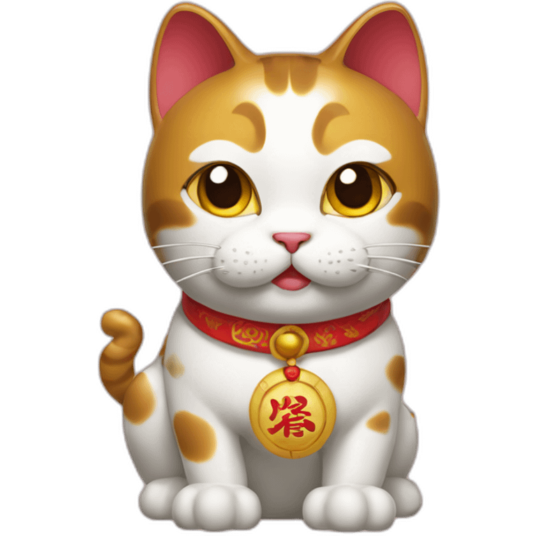 chineese lucky cat emoji