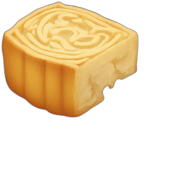 A piece of moon cake emoji