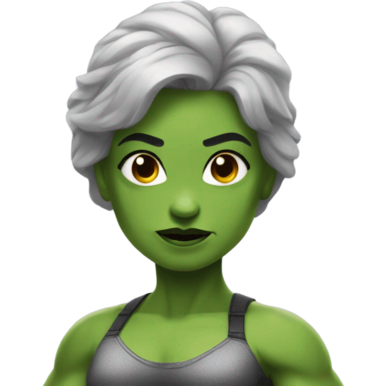 Smini female hulk emoji