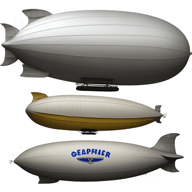 zeppelin NT model airship with Goodyear Tire and Rubber Co. logo emoji