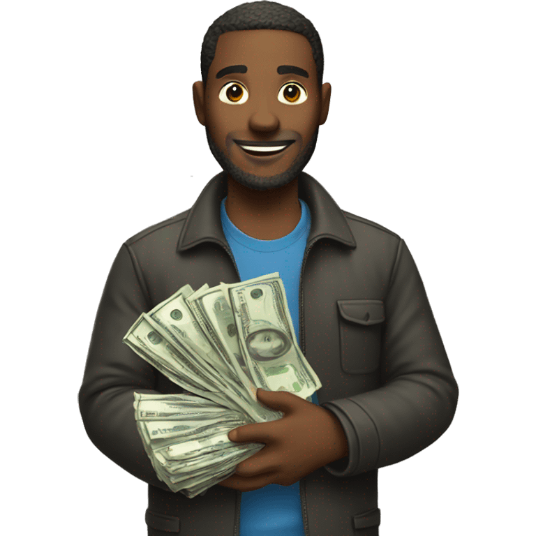 man holding money  emoji