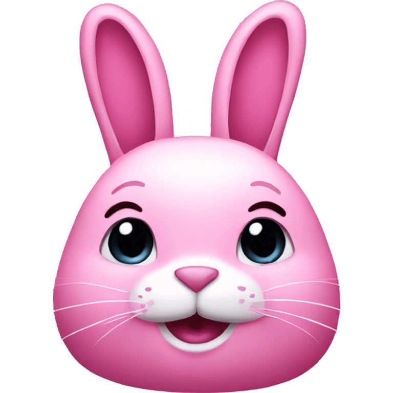 Pink rabbit emoji