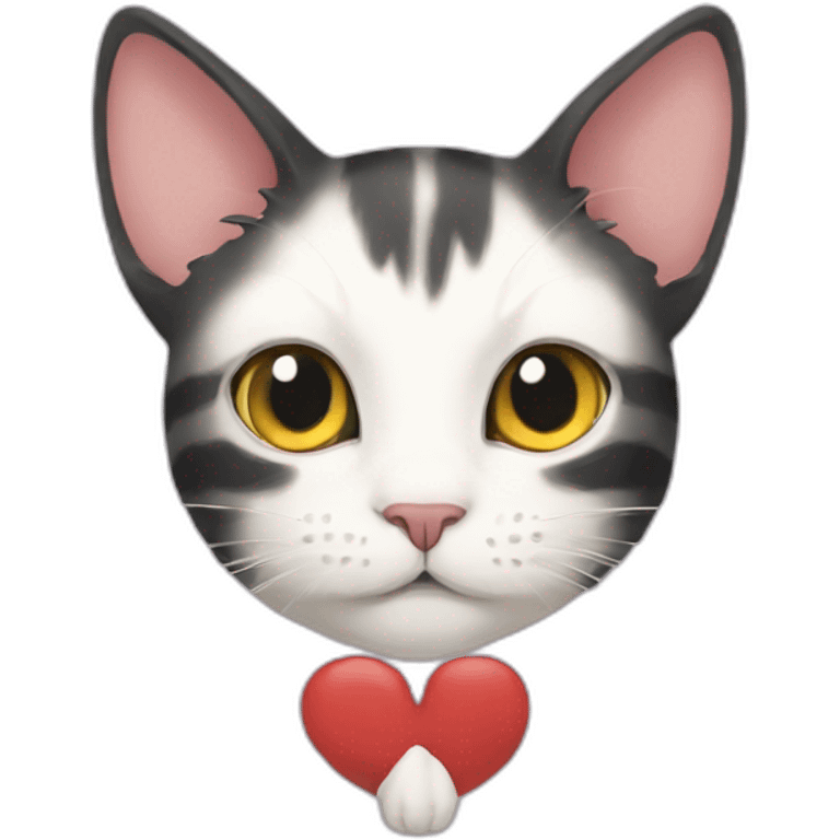 cat with heart eyes in ghibli emoji