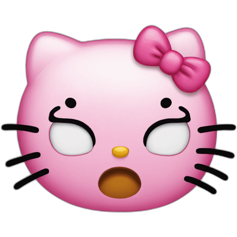 hello kitty crying emoji