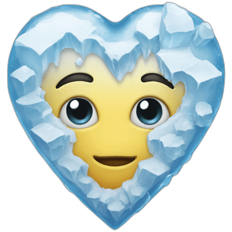 Heart ice emoji