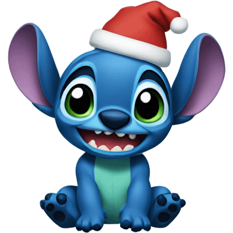 Stitch christmas emoji