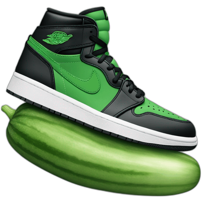 cucumber in air jordan 1 emoji