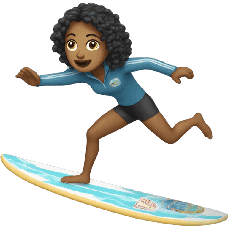 Angelica surfing emoji