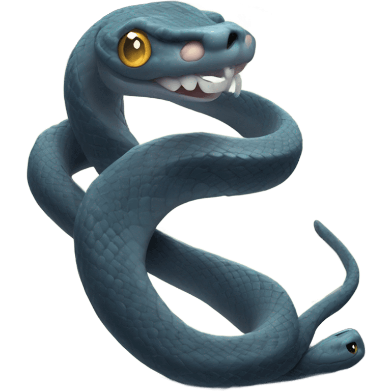 A snake around the moon  emoji