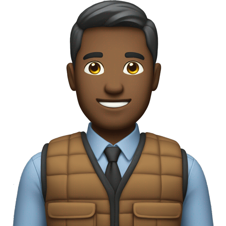 Finance bro with gilet emoji