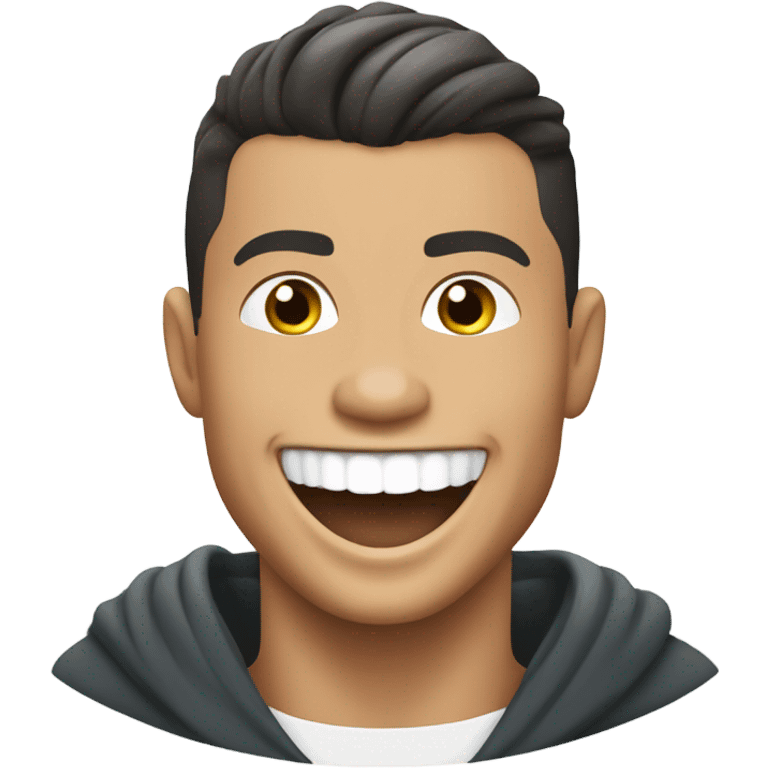 Christiano Ronaldo smiling  emoji