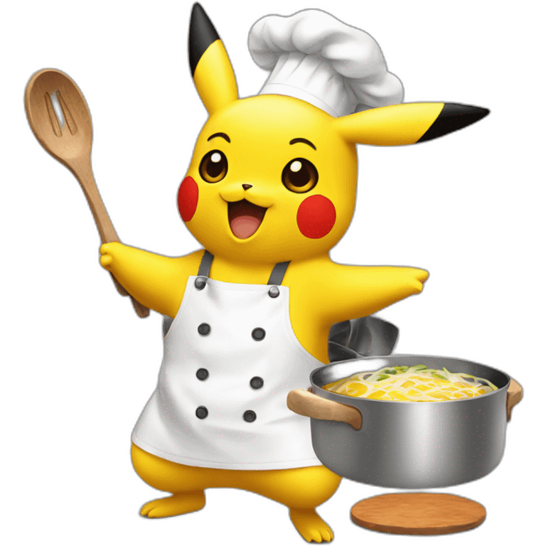 cooking pikachu emoji