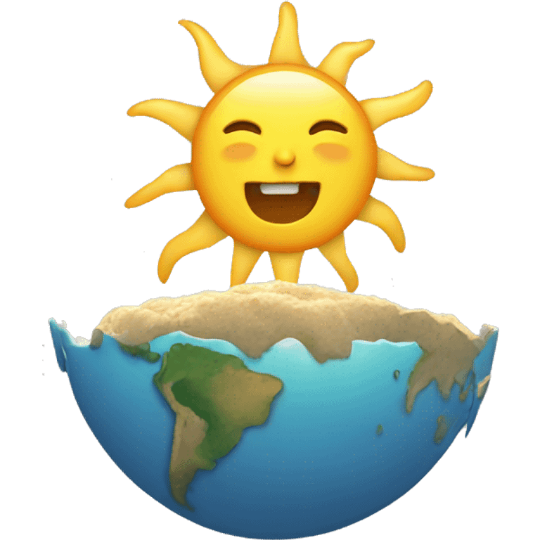 Sun eating lua emoji