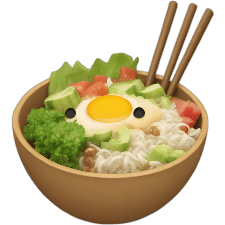 poke bowl emoji