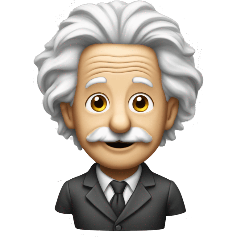 Einstein holding ballon emoji