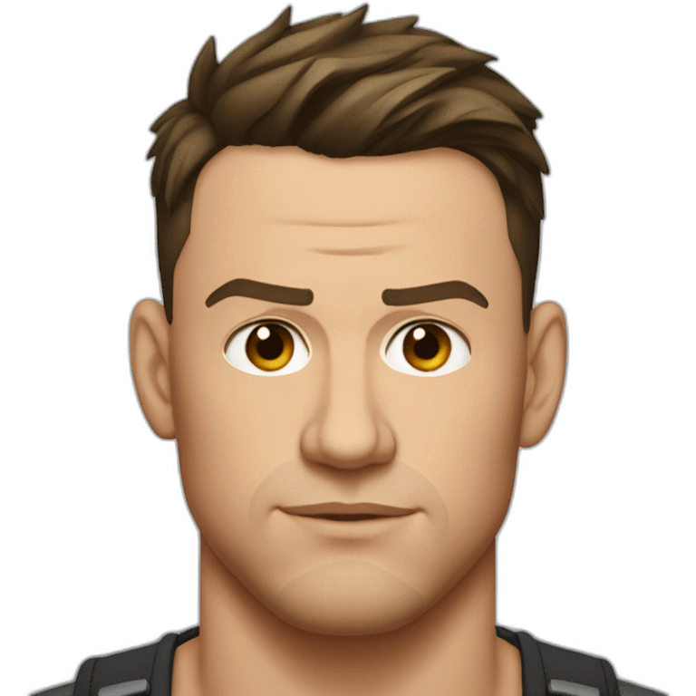 Channing Tatum serious emoji