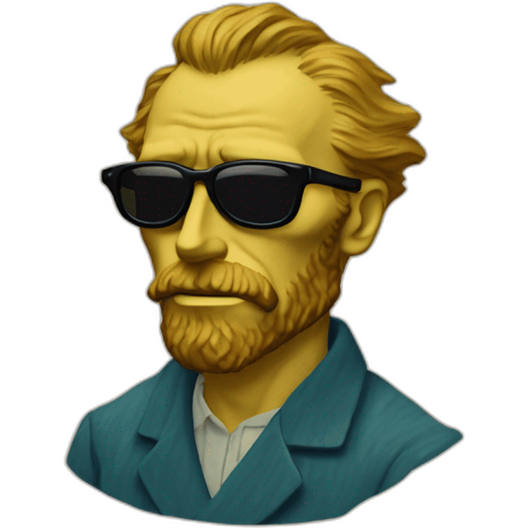 van gogh with sunglasses emoji