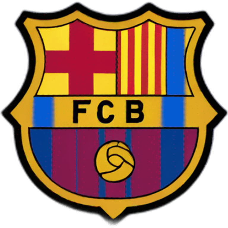 Fc Barcelone emblème emoji