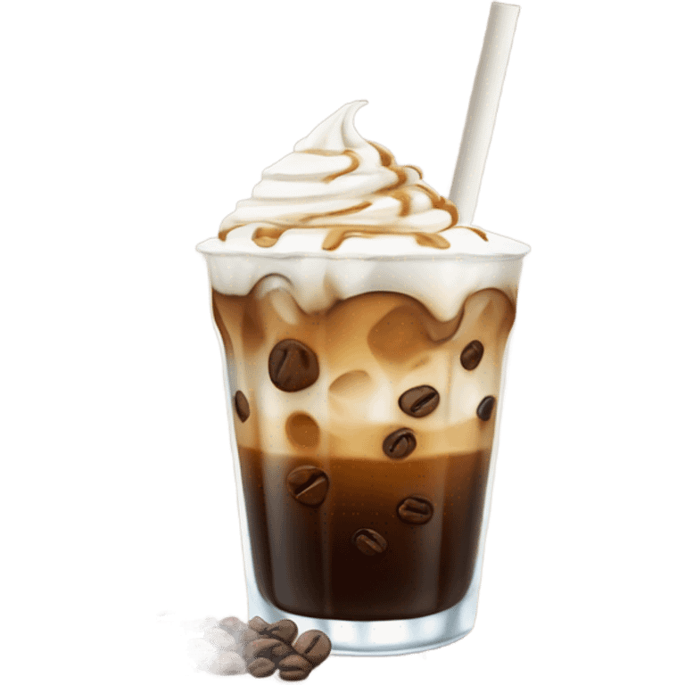 Iced coffee  emoji