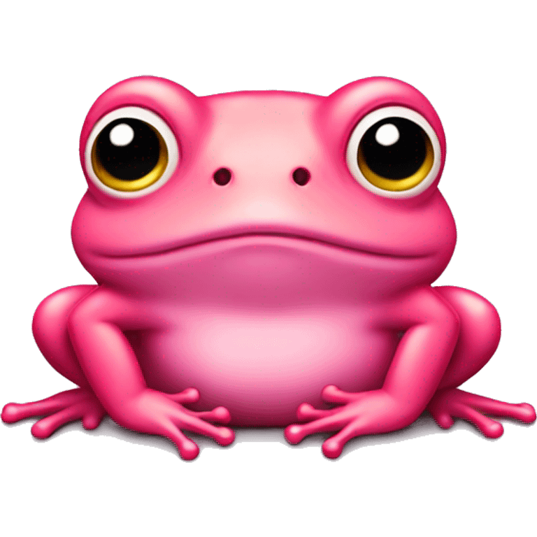 Pink frog emoji