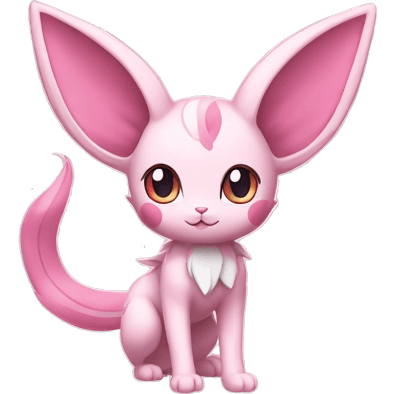 Kawaii Sylveon-Mew-Espeon-Pokémon full body emoji